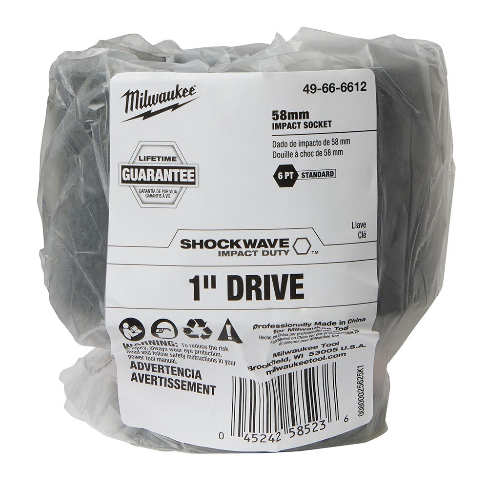 Milwaukee 49-66-6612 SHOCKWAVE Impact Duty™ 1"Drive 58MM Standard 6 Point Socket - 2
