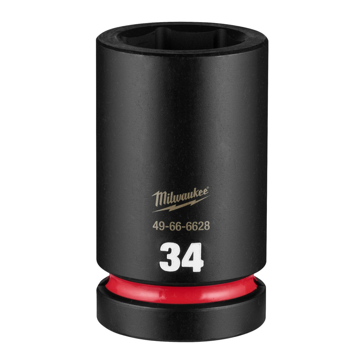 Milwaukee 49-66-6628 1" Drive 34 mm Deep 6 Point Impact Socket