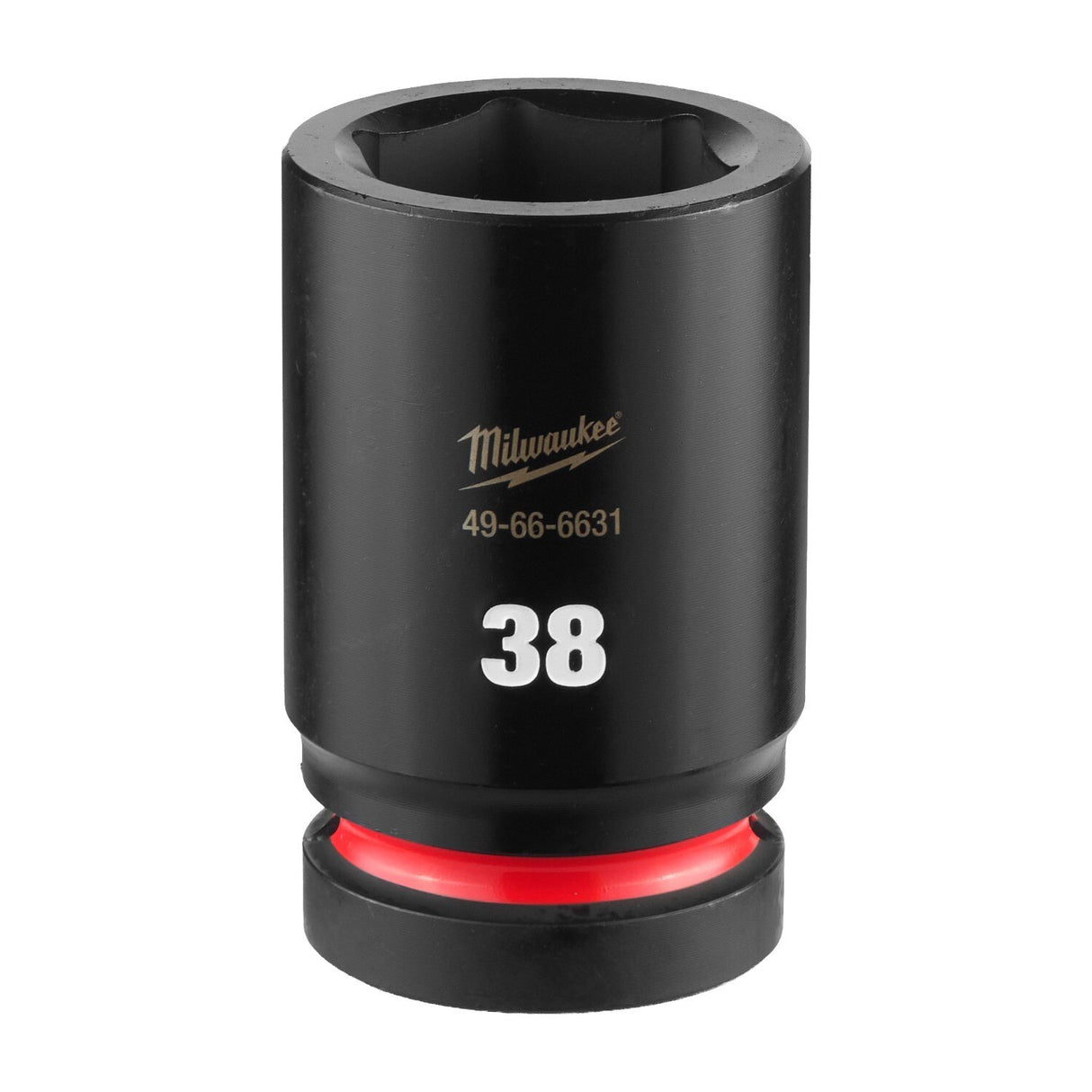 Milwaukee 49-66-6631 SHOCKWAVE 1" Drive 38 mm Deep 6 Point Impact Socket