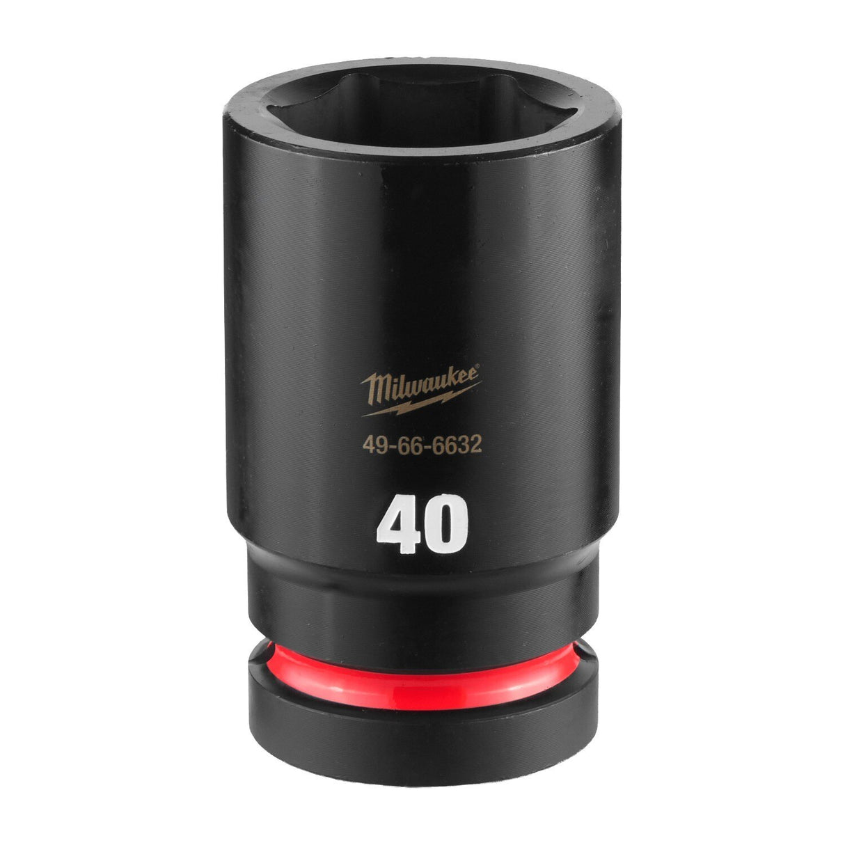 Milwaukee 49-66-6632 SHOCKWAVE 1" Drive 40 mm Deep 6 Point Impact Socket