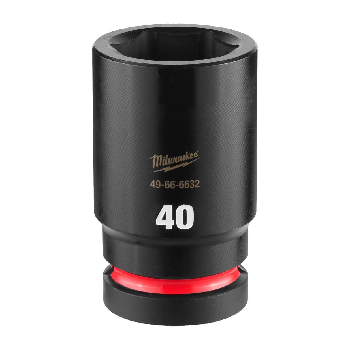 Milwaukee 49-66-6632 SHOCKWAVE 1" Drive 40 mm Deep 6 Point Impact Socket
