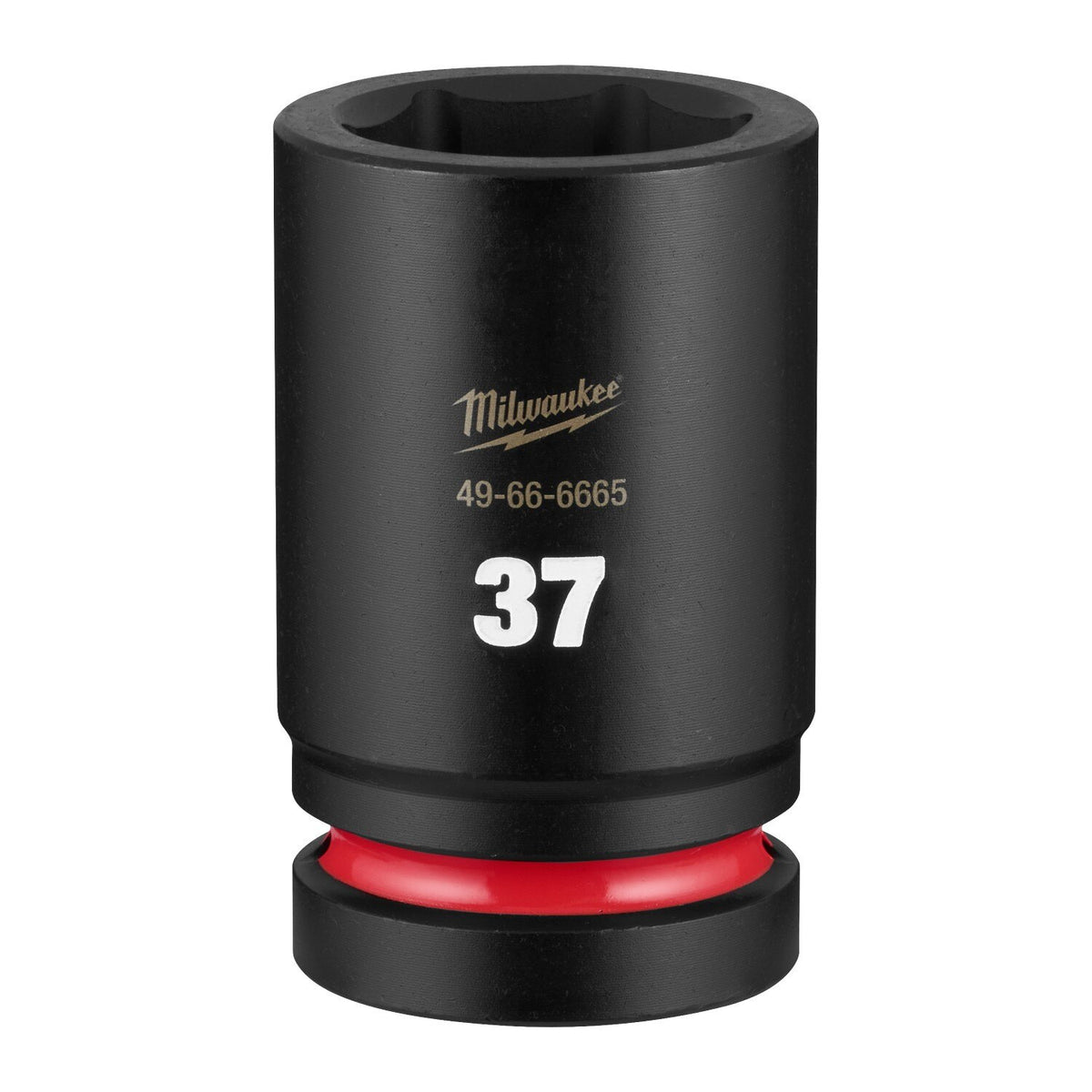 Milwaukee 49-66-6665 Shockwave 1" Drive 37mm Deep 6 Point Impact Socket