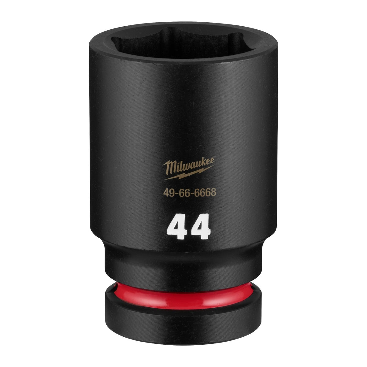 Milwaukee 49-66-6668 1" Drive 44 mm Deep 6-Point Impact Socket for High-Torque Applications