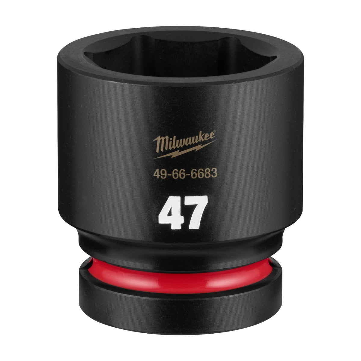 Milwaukee 49-66-6683 Shockwave 1 Inch Drive 47 mm Standard 6 Point Impact Socket