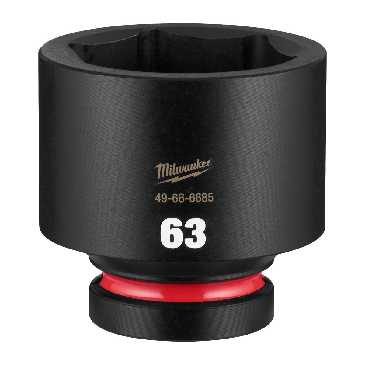 Milwaukee 49-66-6685 Shockwave 1" Drive 63 mm Standard 6 Point Impact Socket