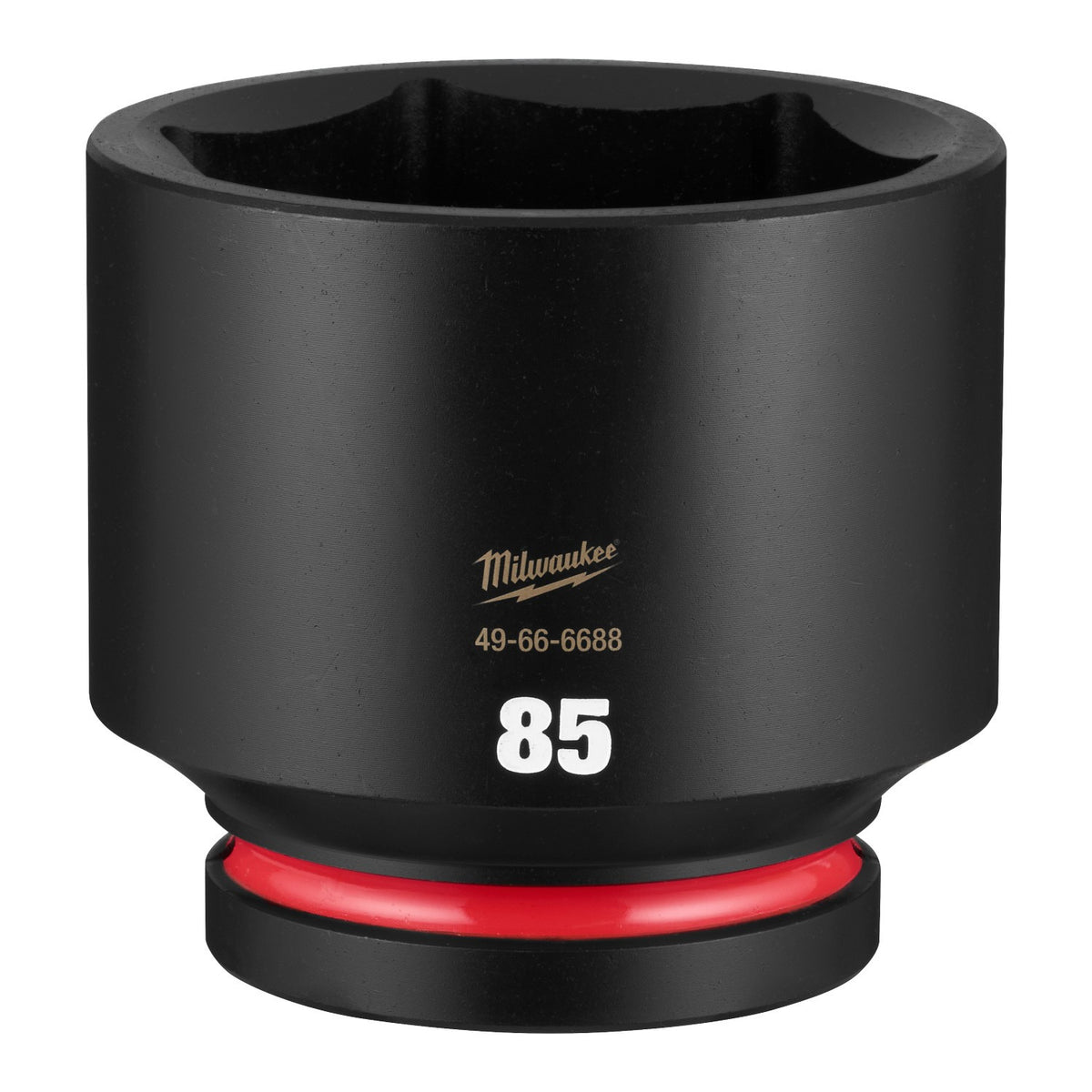 Milwaukee 49-66-6688 Shockwave 1" Drive 85mm Standard 6-Point Impact Socket