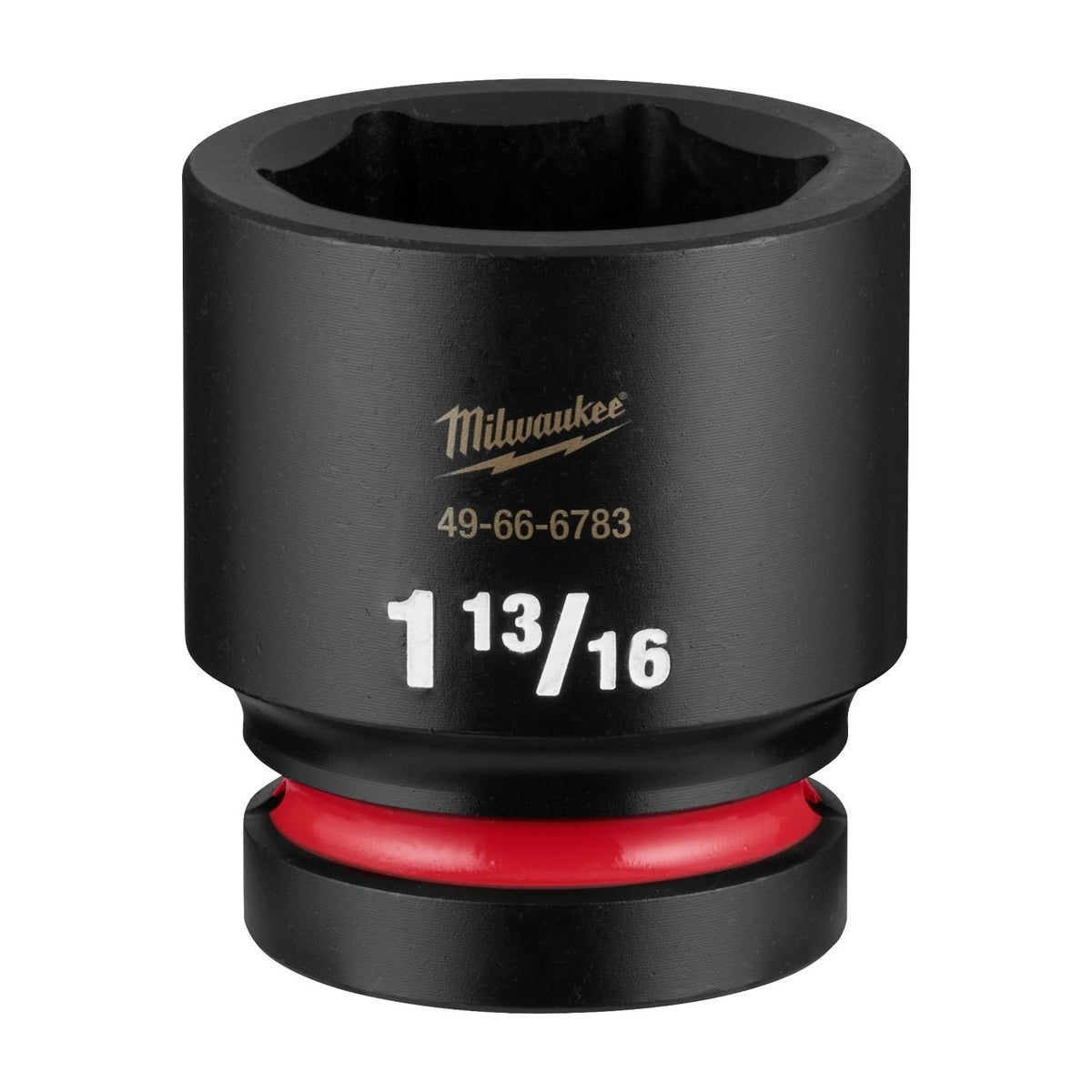Milwaukee 49-66-6783 Shockwave 1" Drive 1-13/16" Standard 6 Point Impact Socket