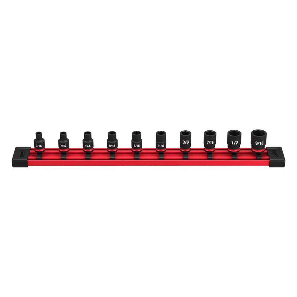 Milwaukee 49-66-7000 10PC SHOCKWAVE Impact Duty™ 1/4" Drive SAE Standard 6 Point Socket Set - 2