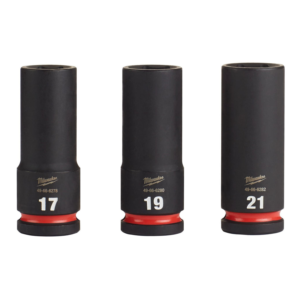Milwaukee 49-66-7025 3PC SHOCKWAVE Impact Duty™ 1/2" Drive Metric Deep 6 Point Socket Set