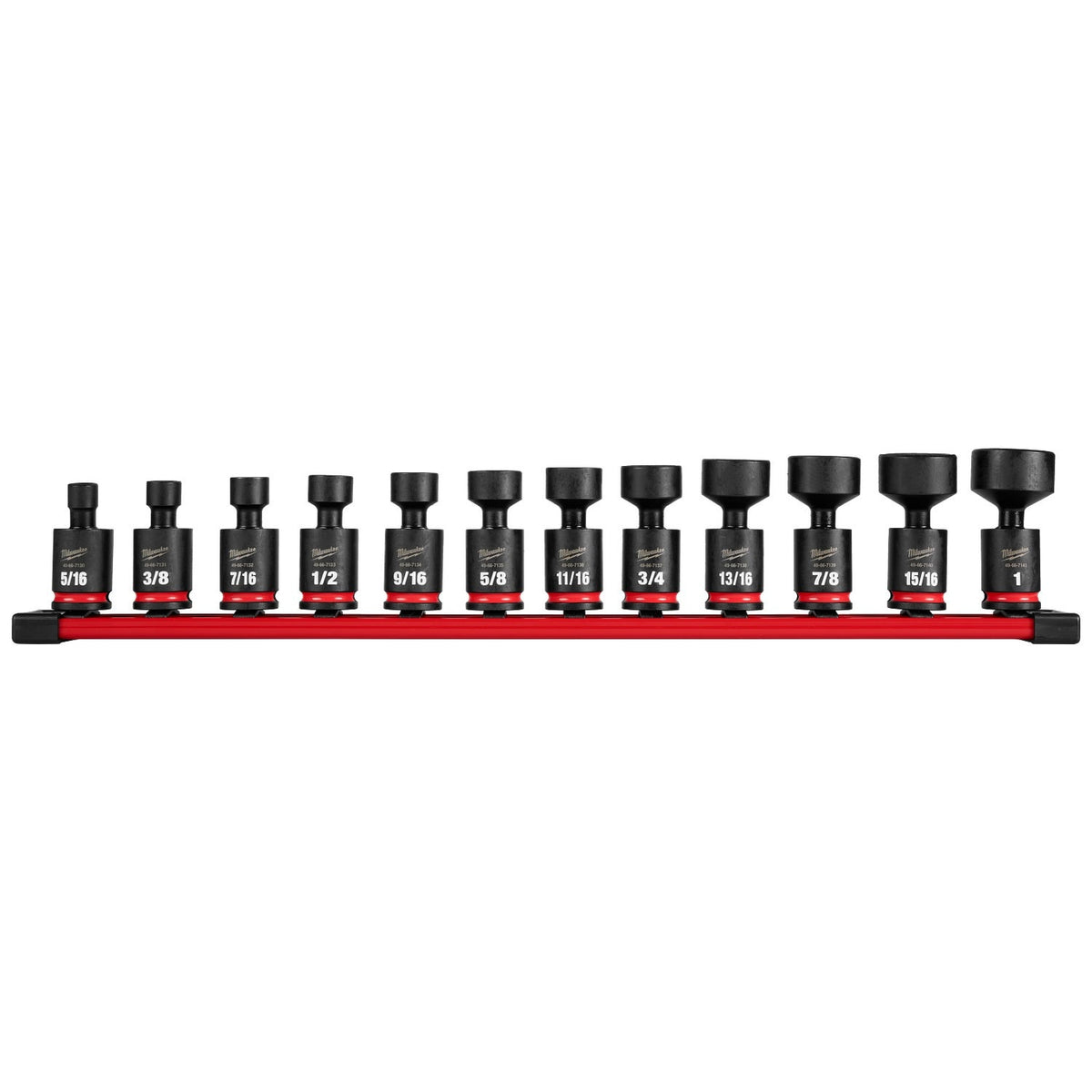 Milwaukee 49-66-7102 3/8" Drive SAE Standard Swivel Impact Socket Set (12 Piece)