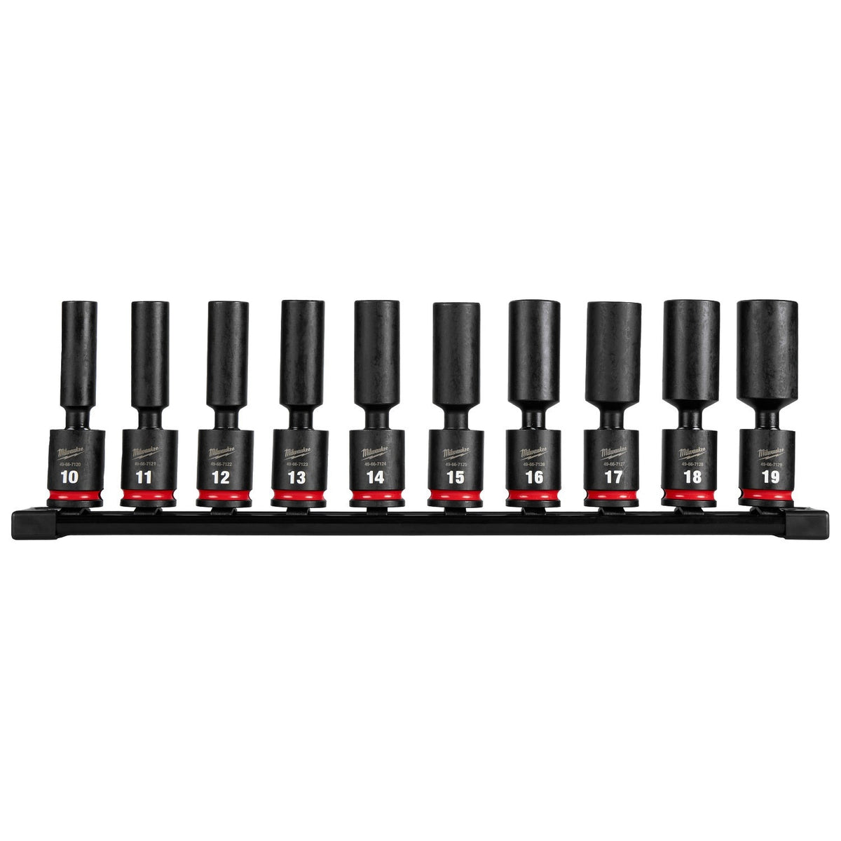 Milwaukee 49-66-7105 3/8" Drive Metric Deep Swivel Impact Socket Set (10 Piece)