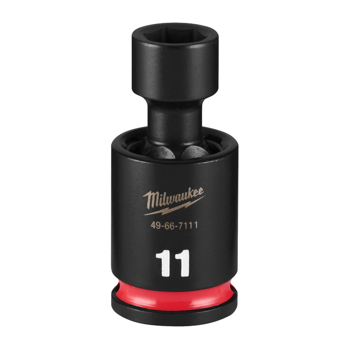 Milwaukee 49-66-7111 Shockwave 3/8" Drive 11 mm Standard Swivel Impact Socket