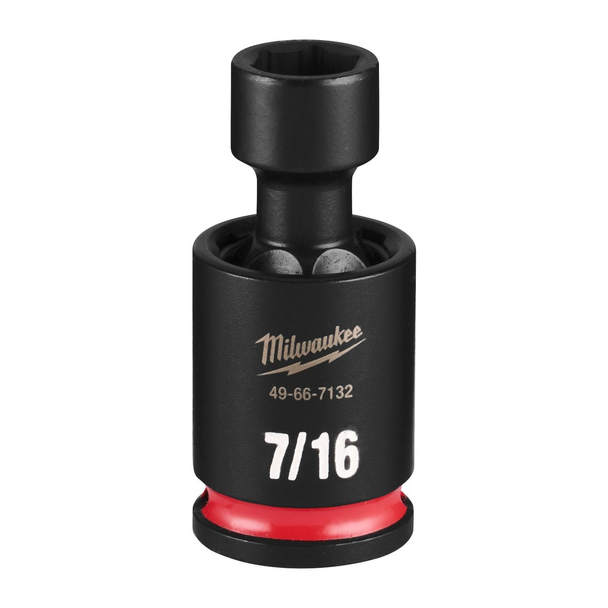 Milwaukee 49-66-7132 3/8" Drive 7/16" Standard Swivel Impact Socket