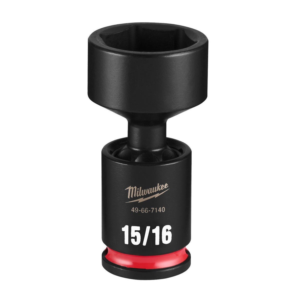 Milwaukee 49-66-7140 Shockwave 3/8" Drive 15/16" Standard Swivel Impact Socket