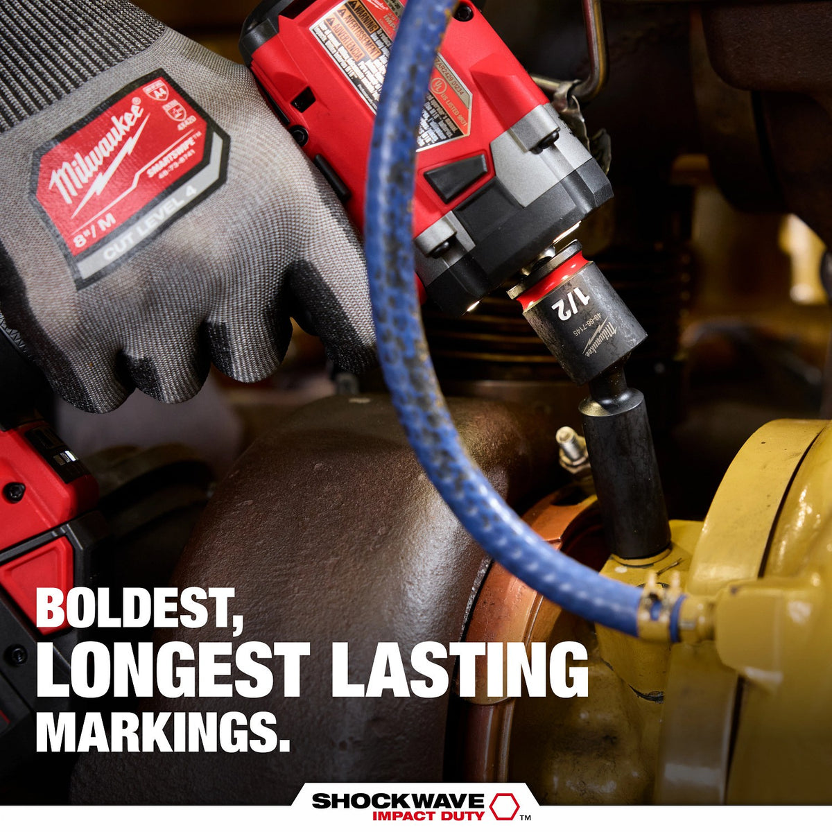 Milwaukee 49-66-7140 Shockwave 3/8" Drive 15/16" Standard Swivel Impact Socket - 5