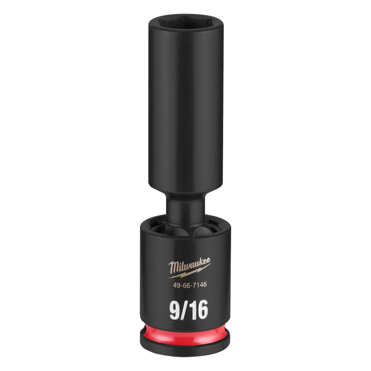 Milwaukee 49-66-7146 Shockwave 3/8" Drive 9/16" Deep Swivel Impact Duty Socket