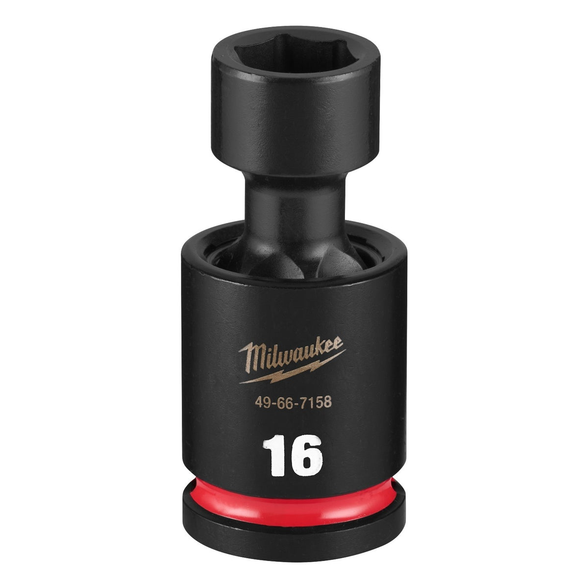 Milwaukee 49-66-7158 Shockwave Impact Duty 1/2" Drive 16 mm Standard Swivel Socket