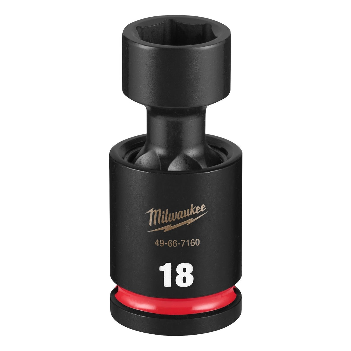 Milwaukee 49-66-7160 1/2" Drive 18 mm Standard Swivel Impact Socket