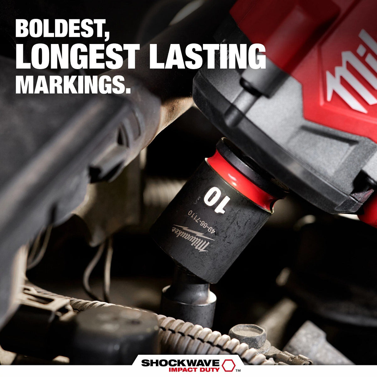 Milwaukee 49-66-7168 Shockwave 1/2" Drive 13 mm Deep Swivel Impact Socket - 5
