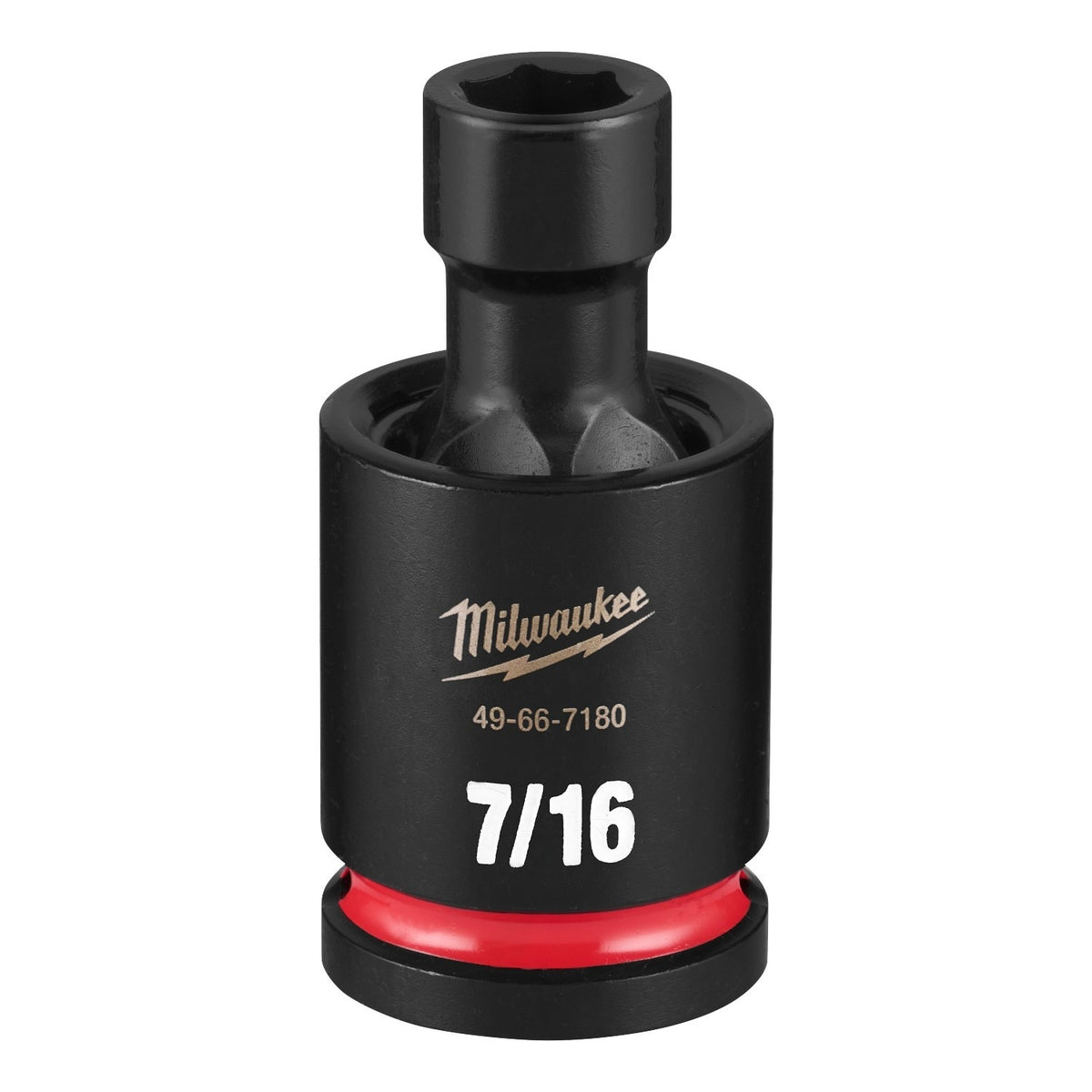 Milwaukee 49-66-7180 Shockwave Impact Duty 1/2" Drive 7/16" Standard Swivel Socket