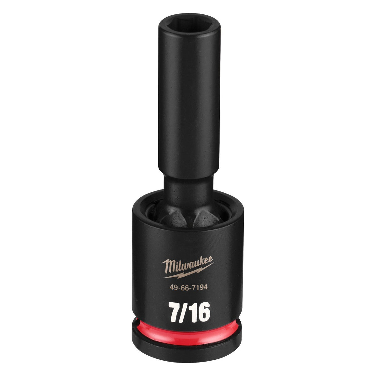 Milwaukee 49-66-7194 Shockwave 1/2" Drive 7/16" Deep Swivel Impact Socket