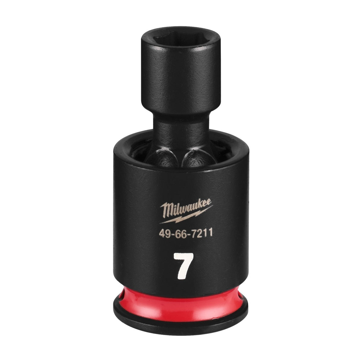 Milwaukee 49-66-7211 Shockwave 1/4" Drive 7 mm Standard Swivel Impact Socket