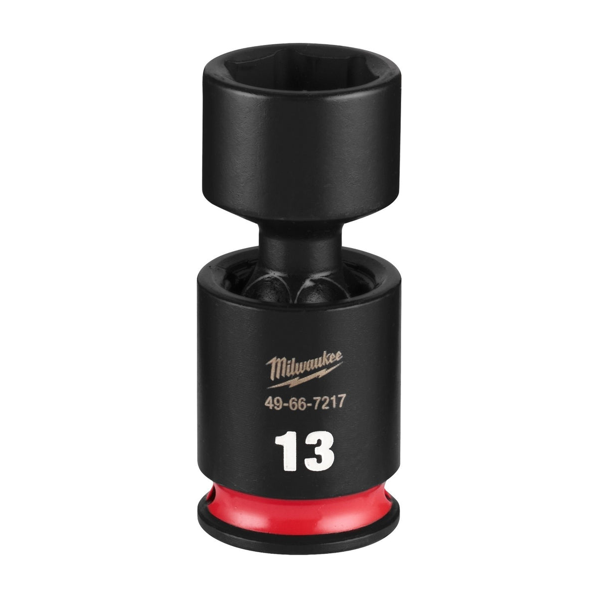 Milwaukee 49-66-7217 Shockwave 1/4" Drive 13 mm Standard Swivel Impact Socket