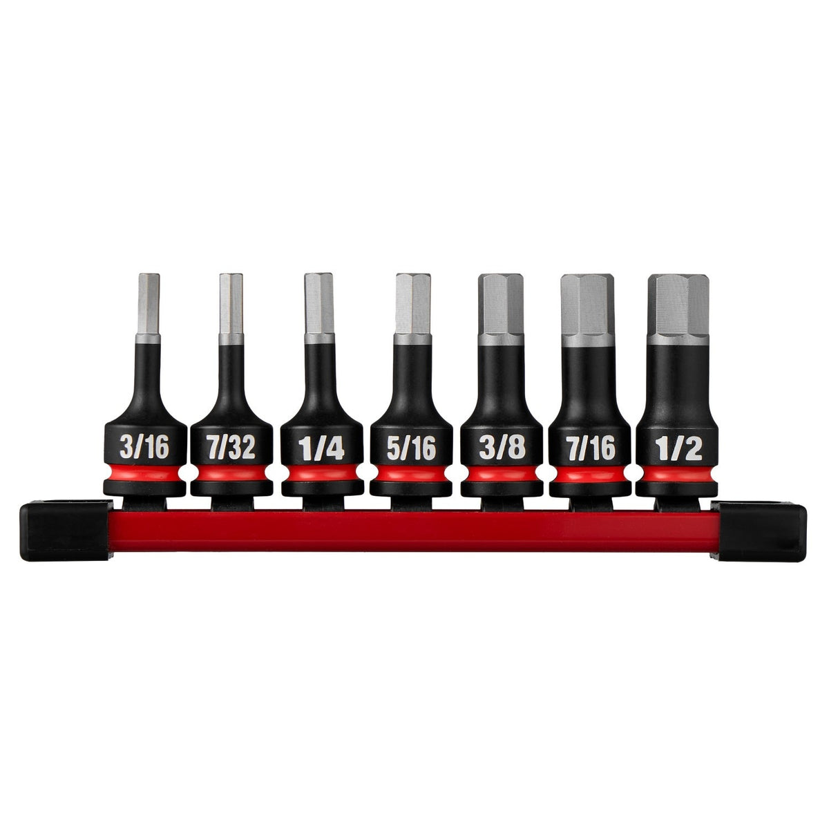 Milwaukee 49-66-7252 Shockwave Impact Duty 3/8" Drive 2" Hex SAE Bit Socket Set (7 Piece)