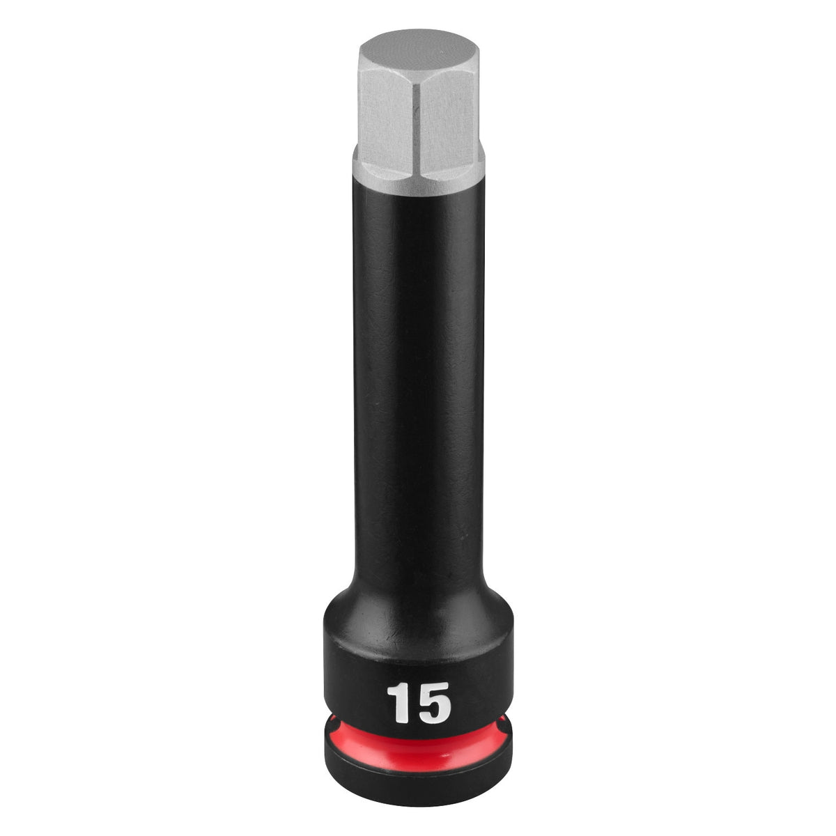 Milwaukee 49-66-7323 Shockwave Impact Duty 1/2" Drive 4" Hex 15 mm Bit Socket