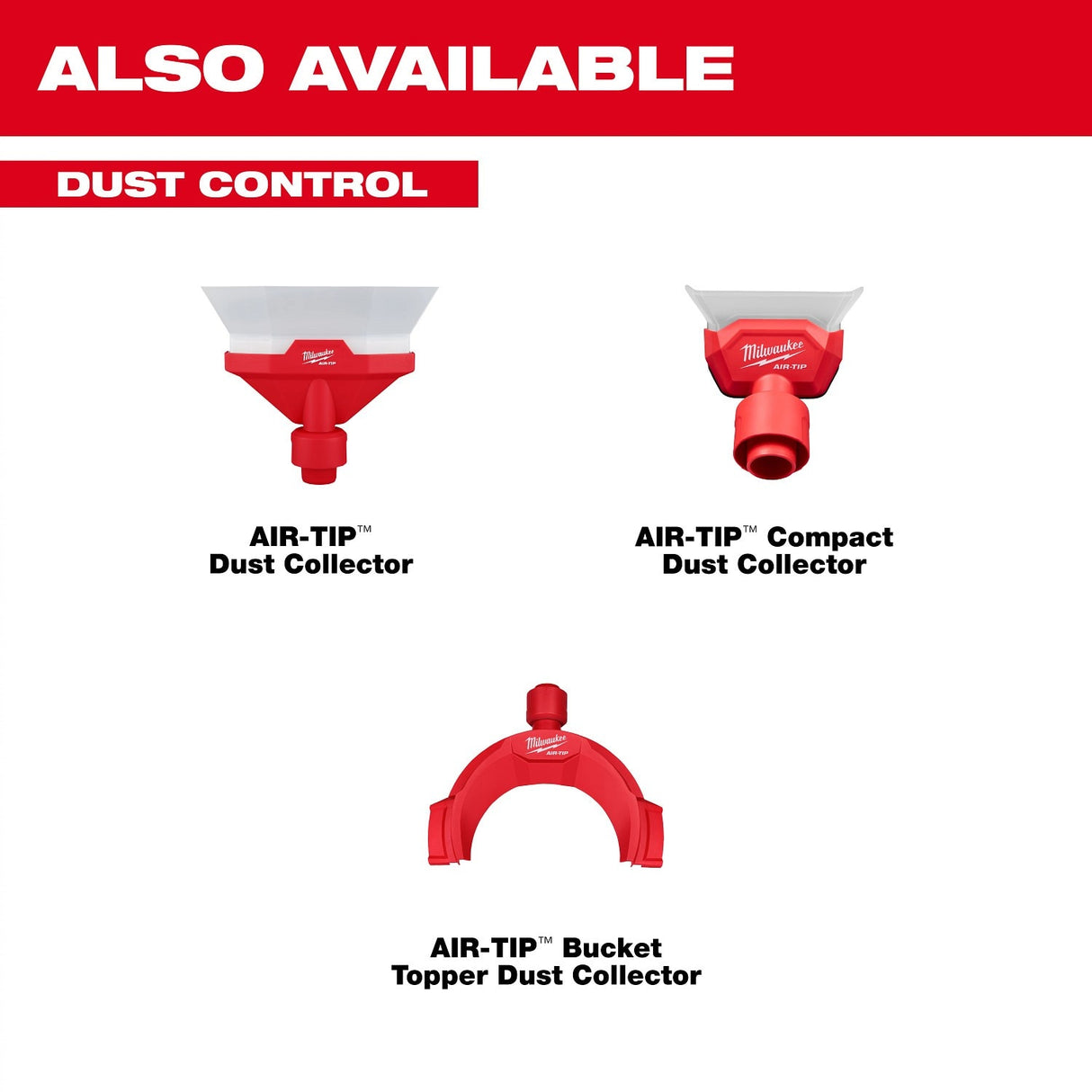 Milwaukee 49-90-2041 AIR-TIP Bucket Topper Dust Collector for 5-Gallon Bucket - 8