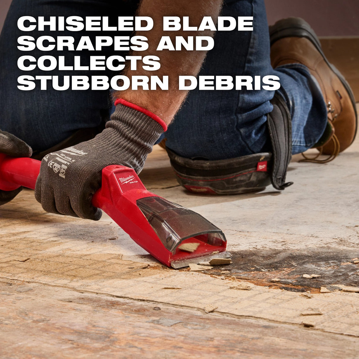 Milwaukee 49-90-2047 AIR-TIP Debris Scraper Vacuum Attachment for Rigid Surface Debris Cleanup - 6