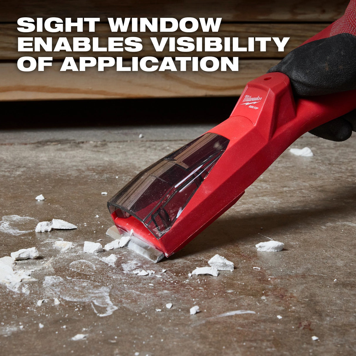 Milwaukee 49-90-2047 AIR-TIP Debris Scraper Vacuum Attachment for Rigid Surface Debris Cleanup - 8