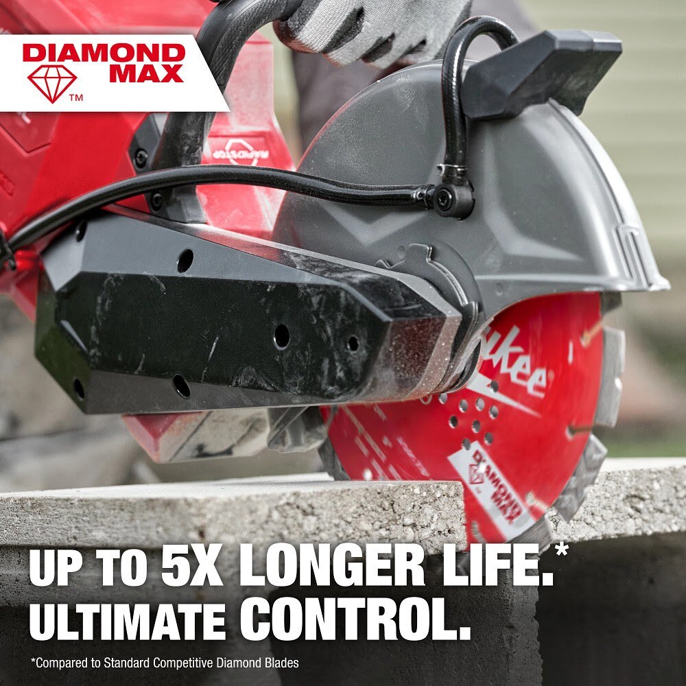 Milwaukee 49-93-9009 9" DIAMOND MAX Segmented Turbo, General Purpose Diamond Blade - 5
