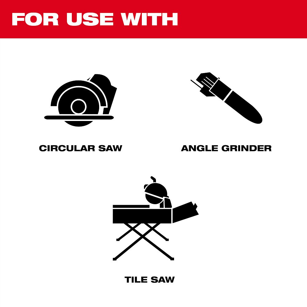 Milwaukee 49-93-9507 7" Continuous Tile Diamond Blade - 3