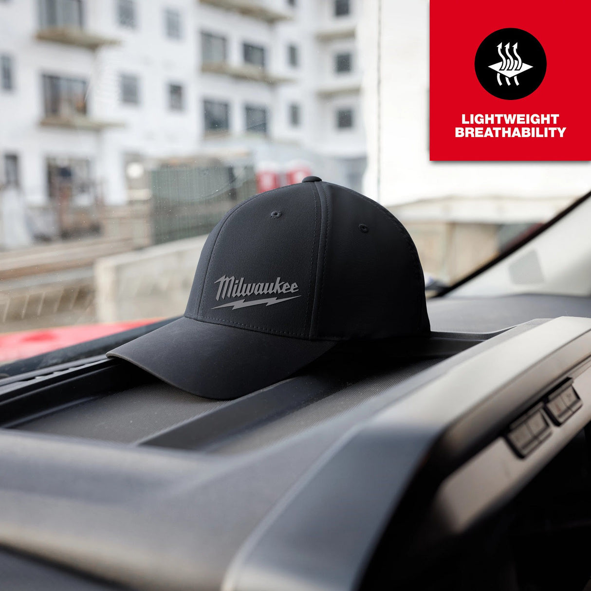 Milwaukee 507B-SM WORKSKIN Performance Fitted Hat Black Small (1 Each) - 5