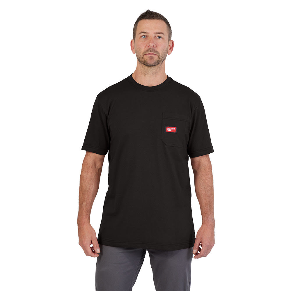 Milwaukee 605B GRIDIRON Pocket T-Shirt - Short Sleeve Black