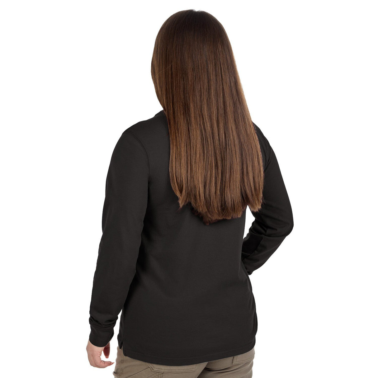 Milwaukee F551B-M Women's GRIDIRON Pocket T-Shirt - Long Sleeve Black M - 7