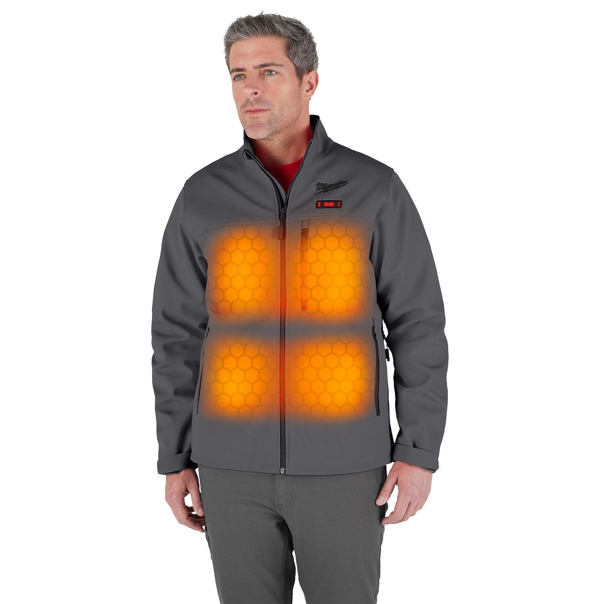 Milwaukee M100G-20 M12 Heated Gray Toughshell Jacket Only - 4