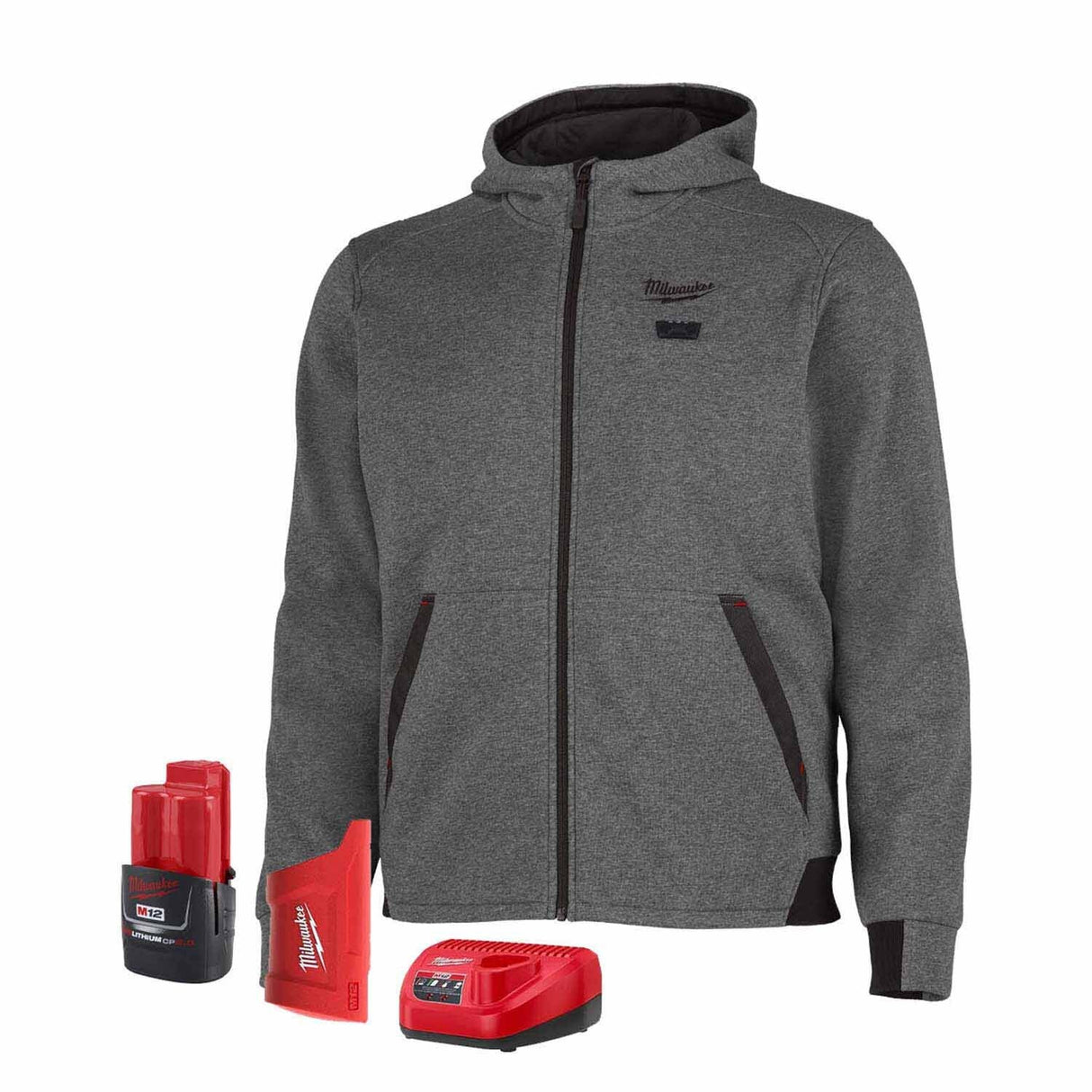 Milwaukee M200G-21 M12 Heated Hoodie Kit - Gray