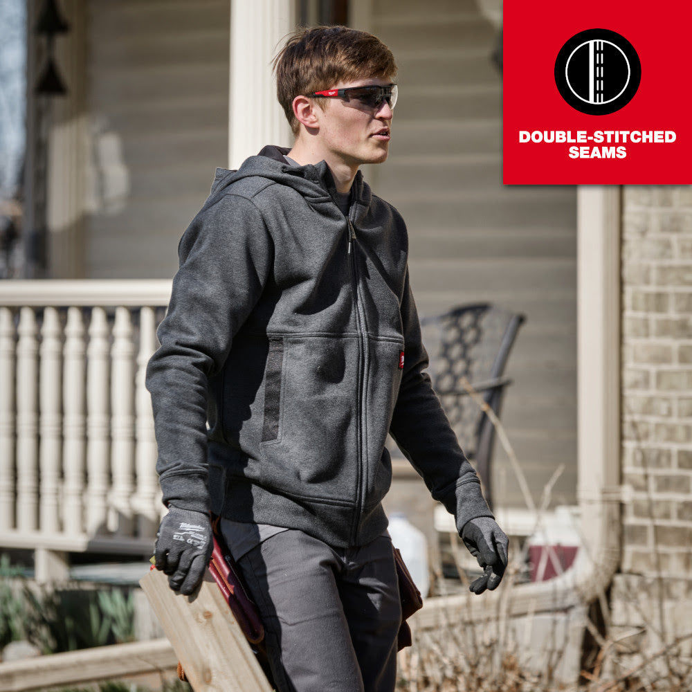 Milwaukee M250B GRIDIRON Full-Zip Hoodie - Black - 5