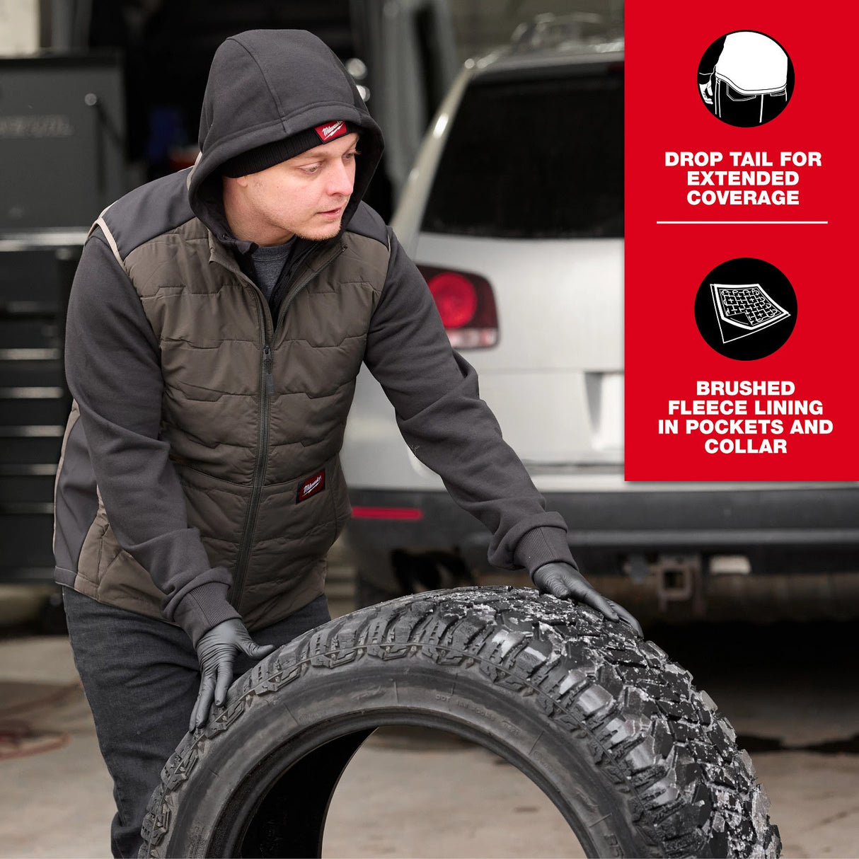 Milwaukee M350B-2X FREEFLEX Lightweight Insulated Vest Black 2X - 6