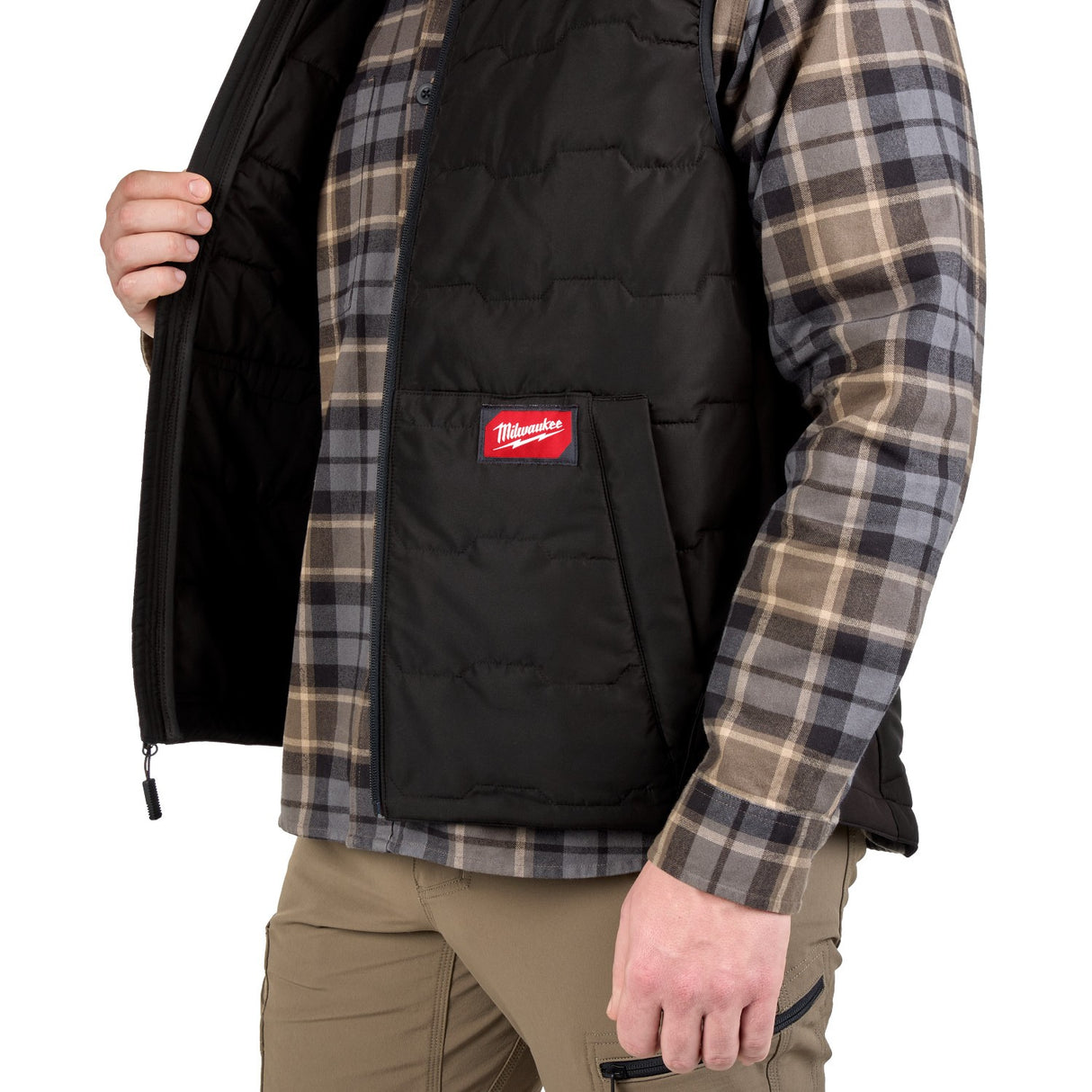 Milwaukee M350B-3X FREEFLEX Lightweight Insulated Vest Black 3X - 10