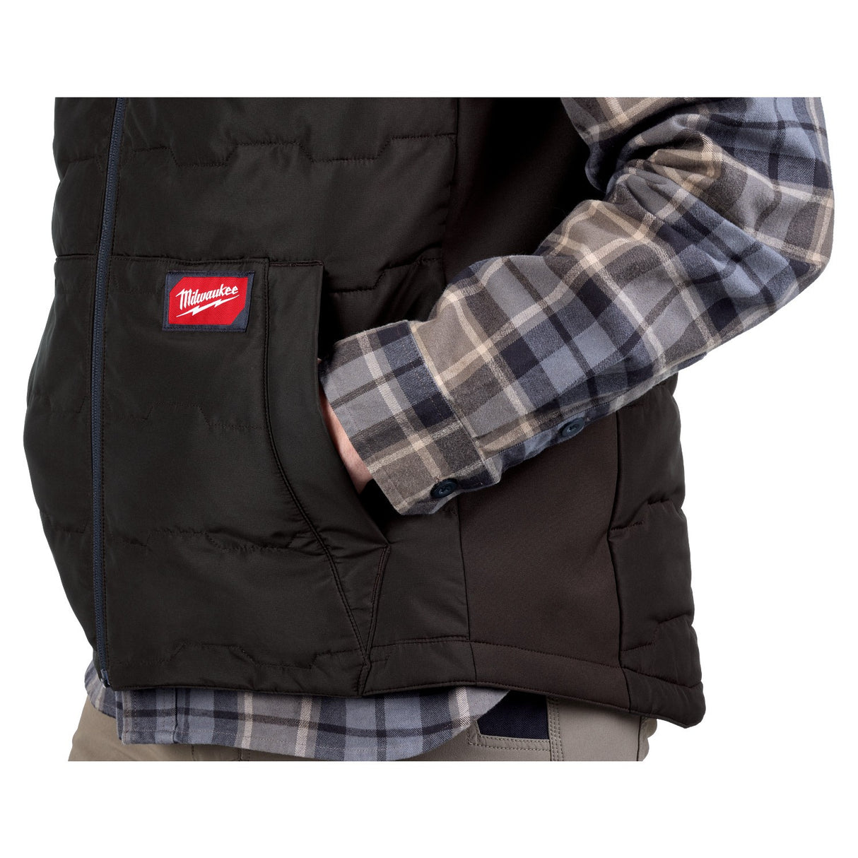 Milwaukee M350B-S FREEFLEX Lightweight Insulated Vest Black S - 8