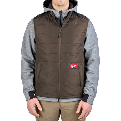 Milwaukee M350N-M FREEFLEX Lightweight Insulated Vest Brown M