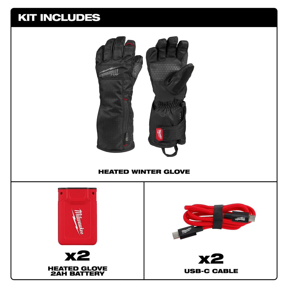 Milwaukee M700B-21 Heated Gloves Kit - 3