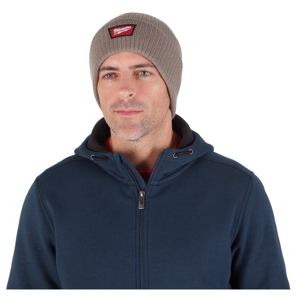 Milwaukee M750N Rib-Knit Cuffed Beanie - Brown - 2