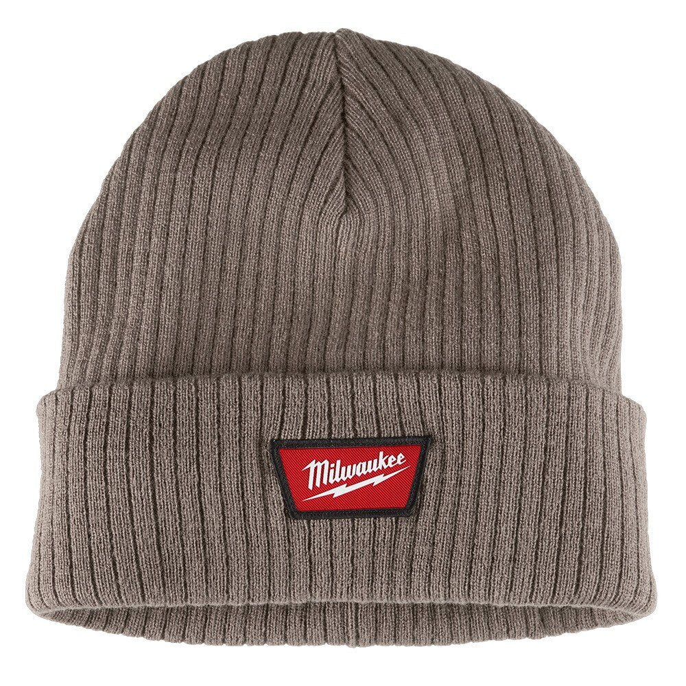 Milwaukee M750N Rib-Knit Cuffed Beanie - Brown - 4