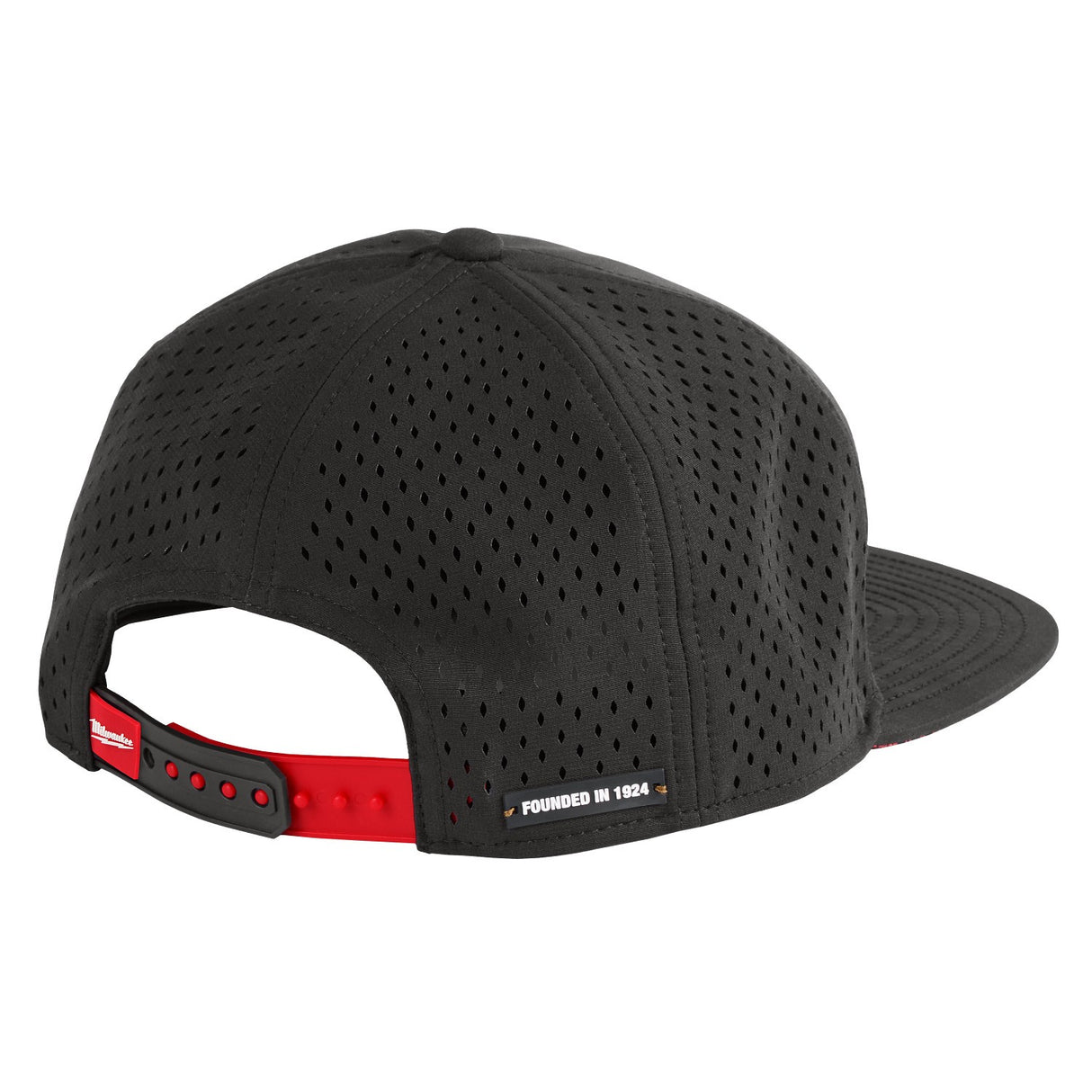 Milwaukee M771B Flat Brim Snapback Hat with Laser Cut Ventilation (1 Hat) - 8
