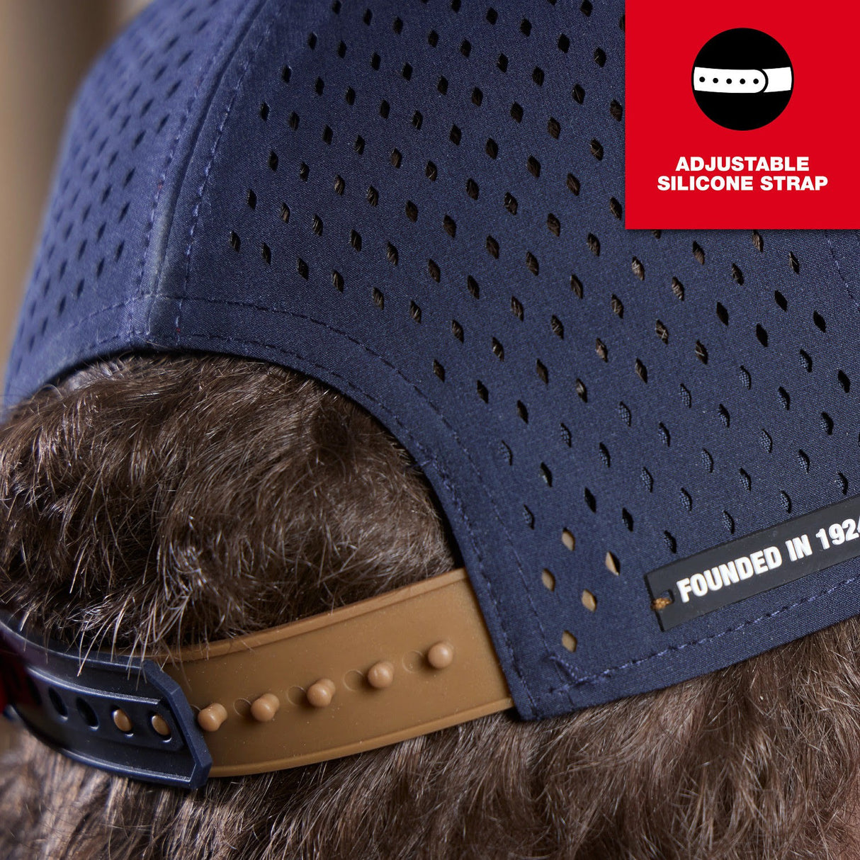 Milwaukee M771E Flat-Brim Snapback Hat with Laser-Cut Ventilation and Moisture-Wicking Sweatband - 5