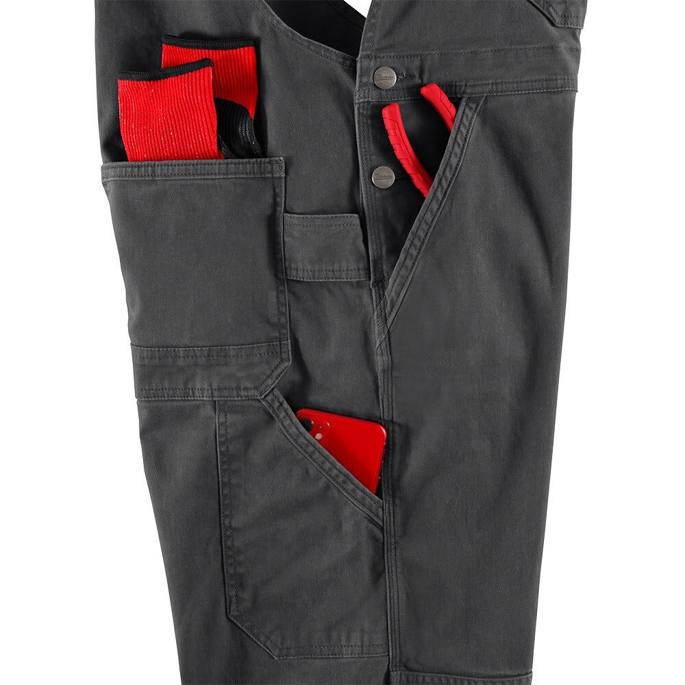 Milwaukee M850G-3034 FREEFLEX Unlined Bib Overalls 30x34 - 10